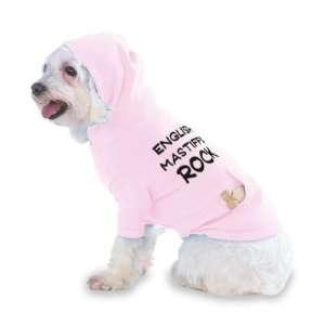 English Mastiffs Rock Hooded (Hoody) T Shirt with pocket for your Dog 