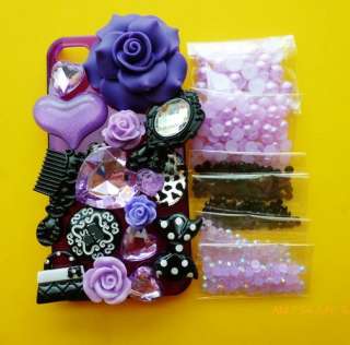   Crystal Purple ANNA Lolita Styled Mobile Phone Shell Deco Den Kit New