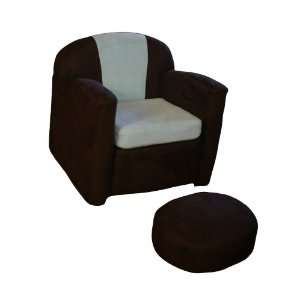 chocolate ultra suede rocker and ottoman by chelsea delain