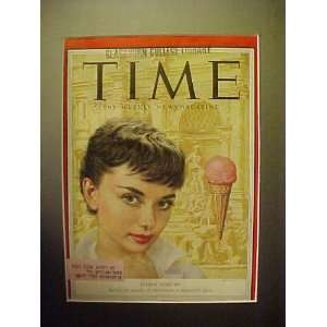 Audrey Hepburn September 7, 1953 Time Magazine Professionally Matted 