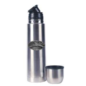  F 18 Pewter Crest on a Stainless Steel Thermos Kitchen 