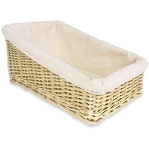 West River Baskets Large Willow Basket with Liner 