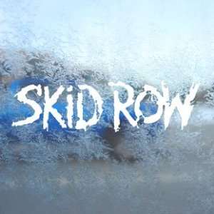 Skid Row White Decal Metal Rock Band Laptop Window White 
