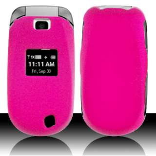 New For LG Revere VN150 Cell Phone Hot Pink Texture Protector Hard 
