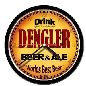  DENGLER beer and ale cerveza wall clock 