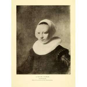  Rembrandt Portrait Young Woman Dutch Golden Age Painter Costume Art 