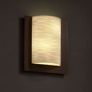 Justice Design Group PNA 5562 Framed Rectangle 3 Sided Wall Sconce 