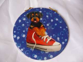 Doberman Rottweiler Dog Puppy Keith Kimberlin Christmas Ornament 