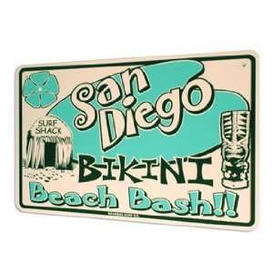  San Diego Beach Bash Aluminum Sign 