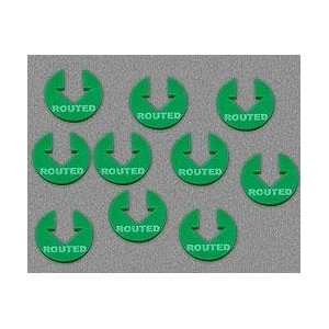  Routed Tokens   Green (Set of 10) Toys & Games