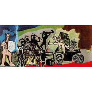 com Hand Made Oil Reproduction   Pablo Picasso   32 x 14 inches   War 