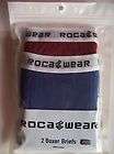 Roca Wear Boys Underwear 2 Boxer Briefs Sz XS, S, M, L, XL Blue/Red 