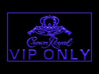 P976P LED Sign Crown Royal Beer VIP ONLY Light  