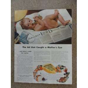  Dextrose Sugar ,Vintage 40s full page print ad (baby/the 