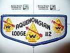 OA Aquehongian Lodge 112,S 3,1960 70s Arrowhead Flap,OBV Arrows,Staten 