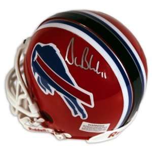  Drew Bledsoe Buffalo Bills Autographed Mini Helmet Sports 