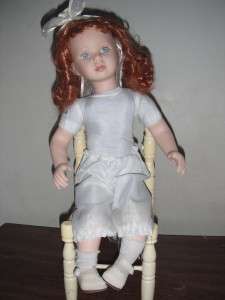 Realistic Porcelain Sitting Girl Doll  