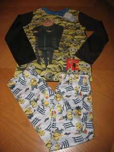 NEW Despicable Me Minion Gru Boys Pajamas 8  