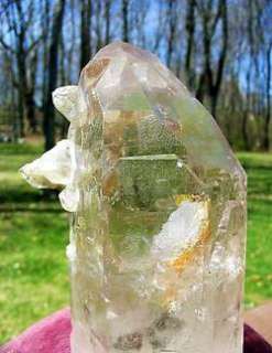 Big Lustrous Diamantina Quartz ET Crystal w Rainbows  