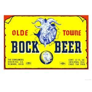 Olde Towne Bock Beer Giclee Poster Print