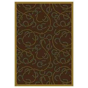  Joy Carpets Whimsy Rodeo 1512 Chocolate Kids Room 78 x 