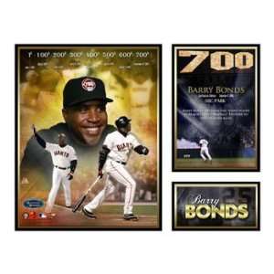  Barry Bonds   700 Home Runs, Sports Matted Print, 14x11 