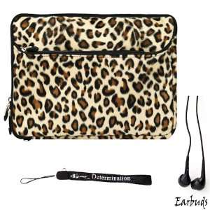  BROWN LEOPARD WITH BLACK TRIM Polyester Fur Design Cover 