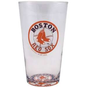  Boston Red Sox Bottoms Up Glass