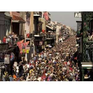  Revelers Pack the French Quarters Famous Bourbon Street 