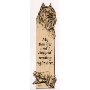  Bouvier Des Flanders Laser Engraved Dog Bookmark Design #2 