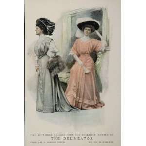   Dress Edwardian Fashion RARE   Original Print Ad