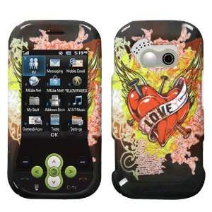  Love Tattoo Phone Protector Cover for LG GT365 (Neon 