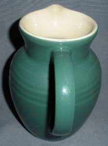 LE CREUSET 07L FENNEL TEAL GREEN PITCHER RECENT VINTAGE  