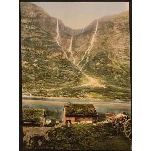  Photochrom Reprint of Gudvangen, Kilfos, Sognefjord 