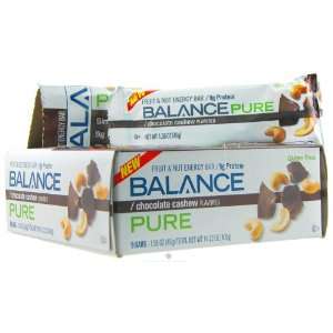  Balance Bar Bar Pure Chocolate Cashew CASE OF 9/1.58 OZ 