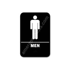  Restroom Sign Men Black 5301