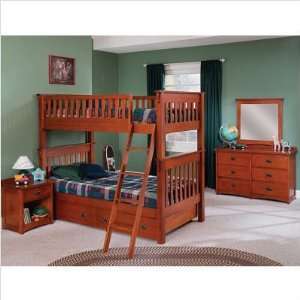  Bundle 99 Mission Youth Slat Bunk Bed with Optional Under 