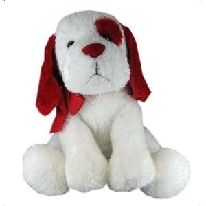  14 Red & White Casanova Plush Stuffed Puppy Dog by Russ 