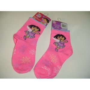  2 Pairs   Dora The Explorer Pink Socks for Girls Baby