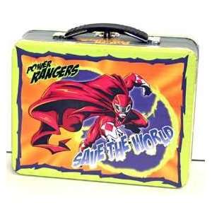  POWER RANGERS GREEN EMBOSSED TIN LUNCH BOX Office 