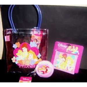   Piece Set) Disney Princess Tote Bag Coin Purse and Wallet Party Favors