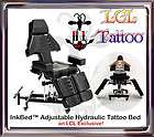 INKBED BRAND TATTOO CLIENT HYDRAULIC CHAIR TABLE INK BED SALON PARLOR 