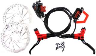 AVID ELIXER CR Pair Hydraulic Disc Brakeset Brake Set Red 160mm F + R 