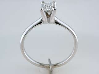 Certified 1/2ct G SI2 Princess Diamond Solitaire 14K White Gold 