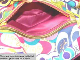 COACH POPPY POP C BACK PACK MULTI Color BOOK Bag LG Backpack 15292 GUC 