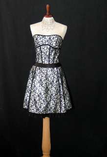 NWT Jessica McClintock Lace Corset Short Dress Gown Size 7  