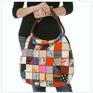 NWT LUCKY BRAND Fortune Cookie Patchwork Hobo Handbag  