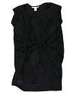Diane Von Furstenberg womens erosa ruched black dress 10 $365 New 
