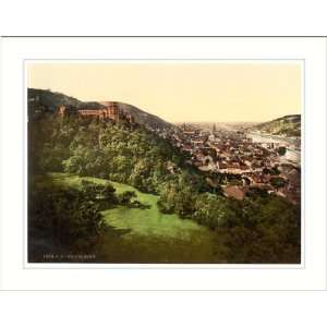 Heidelberg seen from the Terrace Baden Germany, c. 1890s, (L) Library 