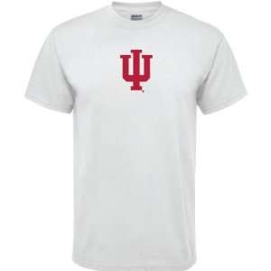  Indiana Hoosiers White Logo T Shirt